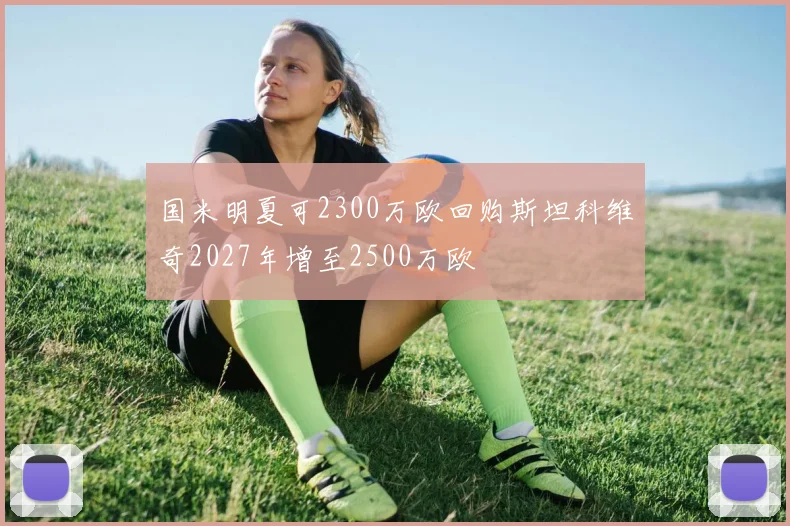 国米明夏可2300万欧回购斯坦科维奇2027年增至2500万欧